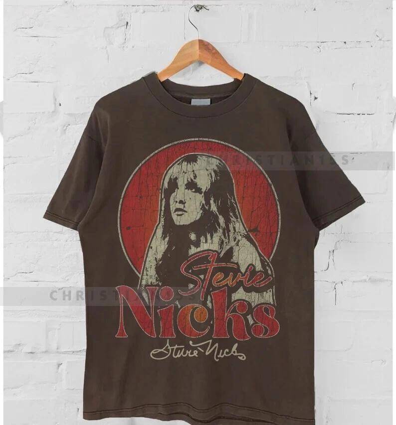 Retro Stevie Nicks Tshirt, Vintage Fleetwood Mac Band Music Unisex Tshirt KH7624 3XL
