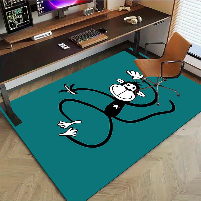 1PC monkey star Extra Large Non Slip Floor carpet, Office, family, bedroom Large Area Rug Indoor Rugs, Vibrant Colors