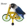 Bird Intelligence Toy Training Bike Toy, Interactive Bicycle Exercise Enrichment Parrot Equipment Educational for Lovebird Conures Parakeet Cockatiel
