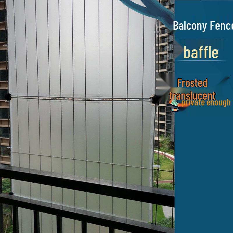 Balcony Privacy & Safety Screen: Rainproof, Dustproof, Pet-Protective Enclosed Railing