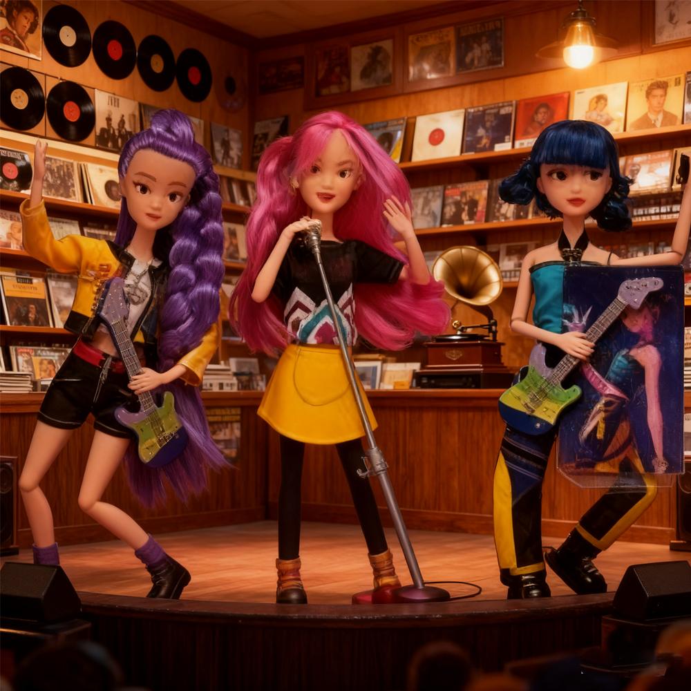 Anime kpop Dämonenjäger Hexenjägergruppe Hohes Aussehen Klebepuppe Puppe Mädchenherz Dekorative Puppe Weihnachtsgeschenke