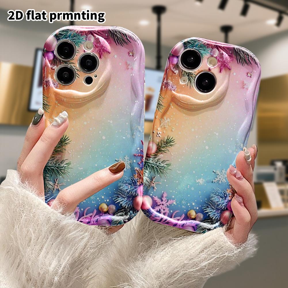 Phone Case: 2D Flat, Compatible with iPhone 12Pro, 13, 14, 15, 16, 17, 18 Protective Case, Phone Decoration, Gradient Pastel Colors, Perfect for Chris