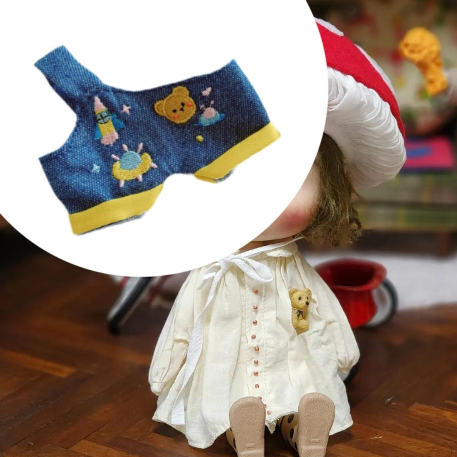 

Плюшевая кукла с подтяжками, наряд для создания собственного кукольного наряда для 5,91 дюйма 6,69 дюйма spaceship