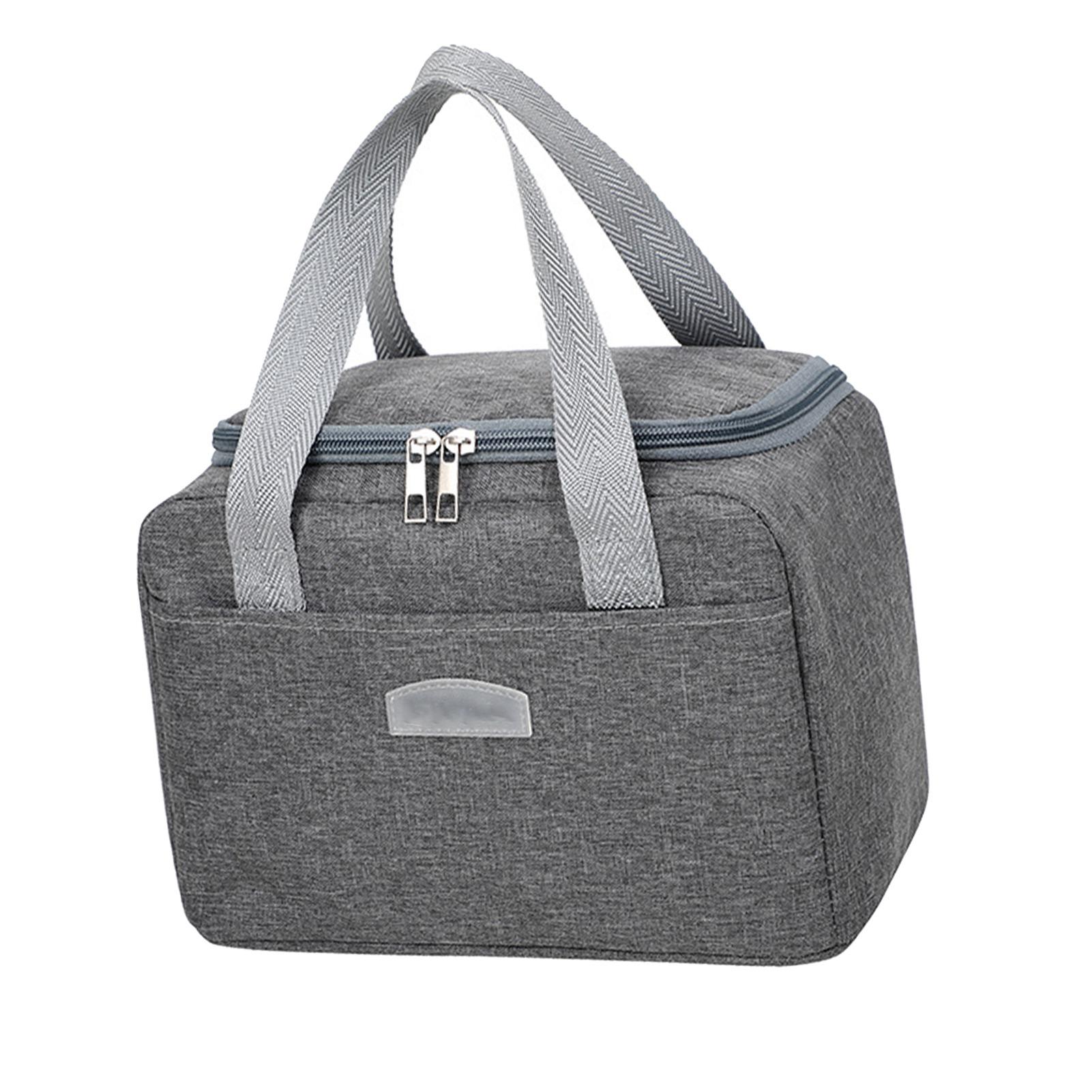 

Insulated Lunch Bag Waterproof Large Capacity Sturdy Handle Food Lunch Container for Office Picnic