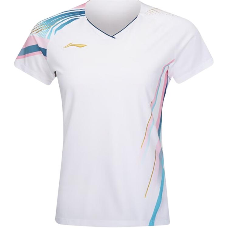 Li-Ning Soft Fashionable Versatile Simple Casual Short Sleeve T-Shirt Women Tops AAYV146-2