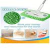 1 piece set of green mop cloth with strong water absorption and washability, suitable for home kitchens