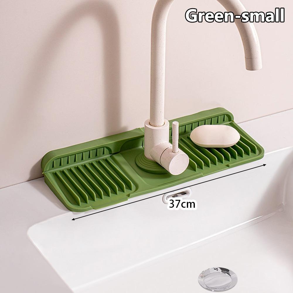 1Pcs Silicone Quick-drying Sink Mat Drying Pad Draining Mat  for Bathroom Kitchen Sink Faucet