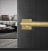 Cross 304 Stainless Steel American-Style Keyless Square Bathroom Door Lever Passage Lock