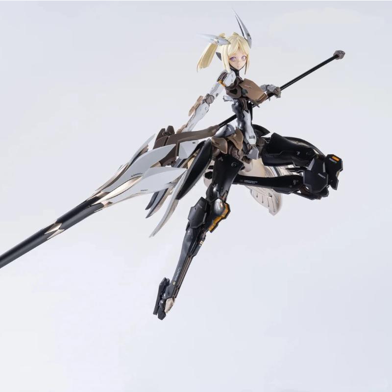 1/10 Rosado Mecha Girl Model Kit 3-Head Petal Armor Action Figures Assembly Toy With Effect Parts Collectible Gift Desktop Decor
