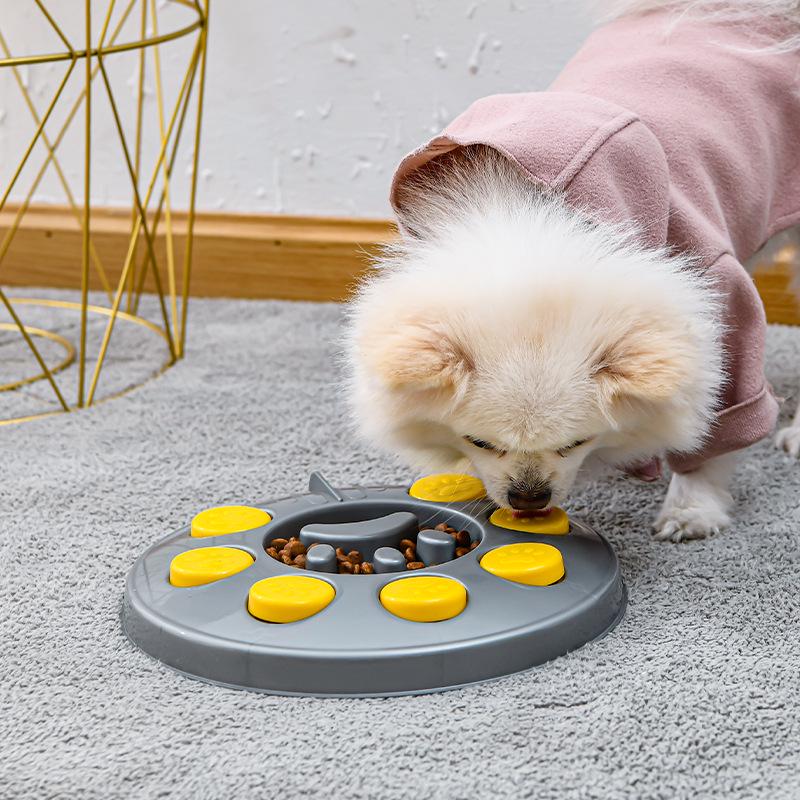Intelligent Pet Puzzle Toys: Non-Slip Dog Food Dispensing Bowls and Training Supplies for Cats and Dogs