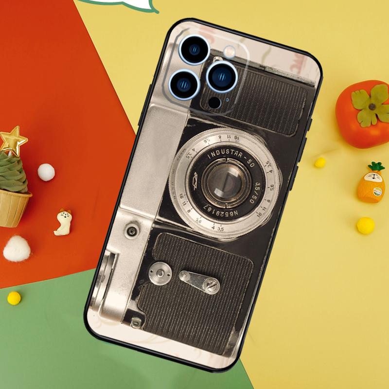 Retro Camera Vintage Case For iPhone 14 13 12 11 15 16 Pro Max Mini X XR XS Max 8 7 14 15 16 Plus Cover Funda