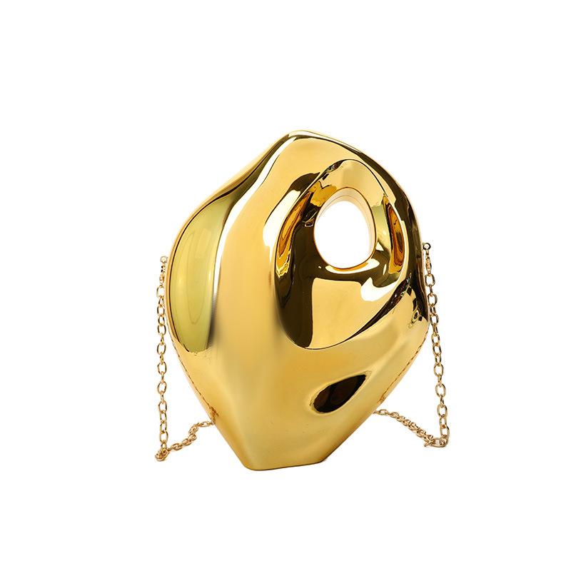 Ancient and strange luggage 2025 new European and American fashion personalized acrylic box bag women's chain dinner bag tide