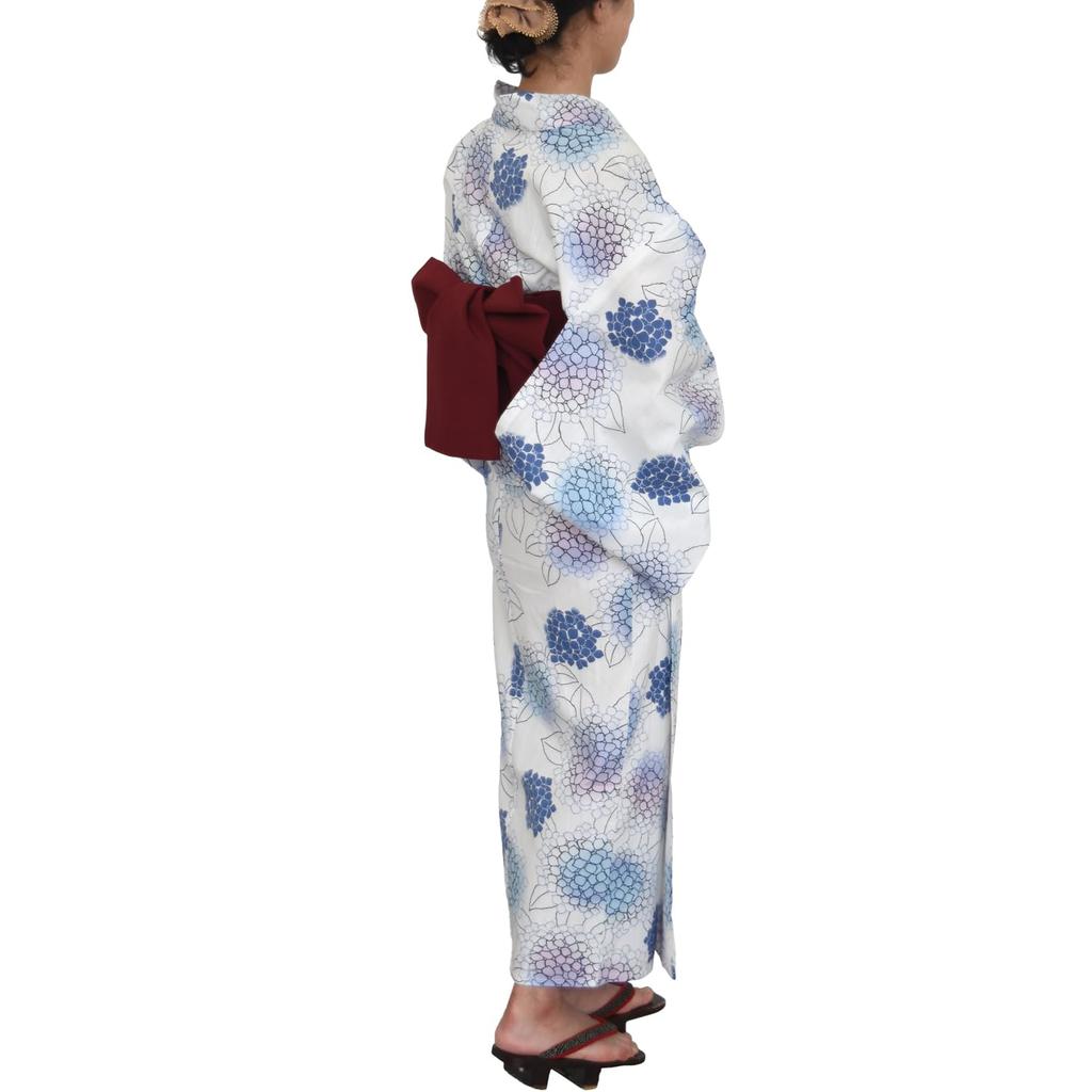 Seiei Yukata pour Hortensia Facile à Habiller Motif Hortensia (Seiei) [Easy Adults, Yukata, Taille M-L, 72034] Yukata,