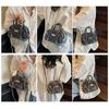 Vintage Mini Denim Boston Bag Women's Crossbody Bag