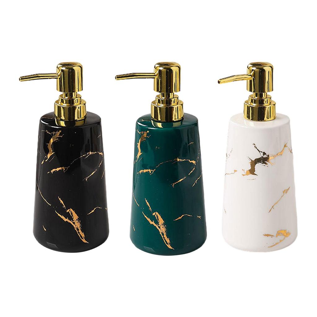 Soap Dispenser Stylish 500ml/17oz Sturdy Empty Ceramic Liquid Hand Soap Dispenser for Home Bathroom Hotel Laundry Countertop