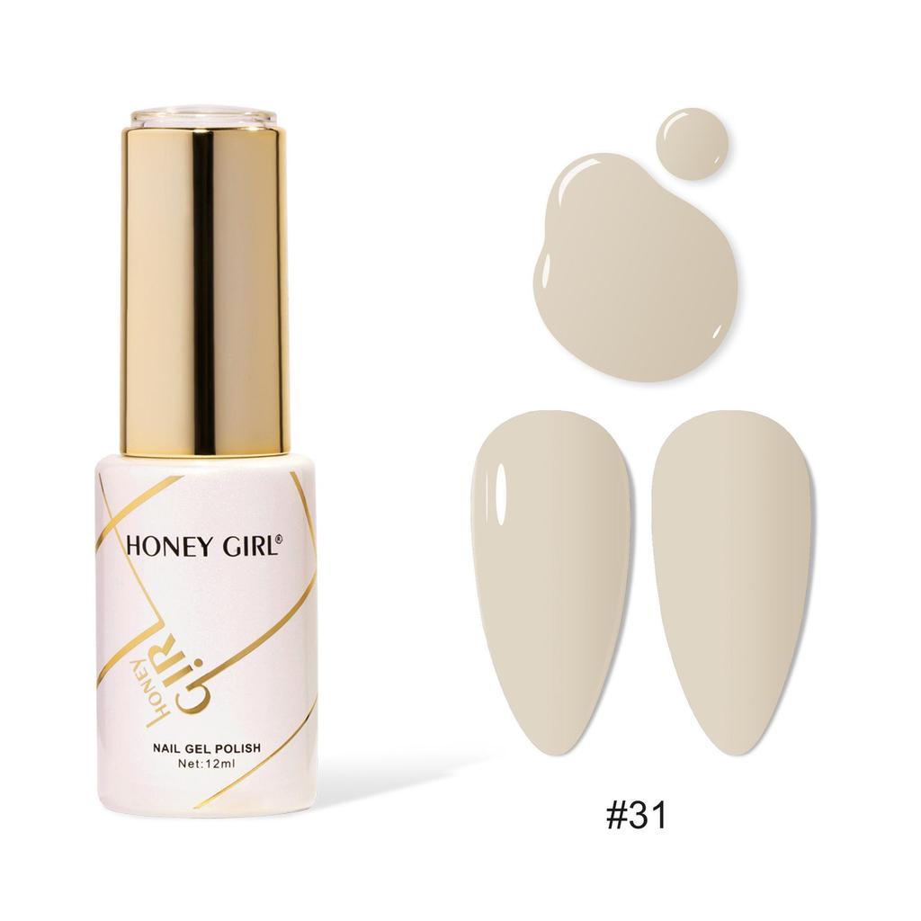 Honey Girl Versatile Nail Gel Set: 160 Mini Bottles in Internet Celebrity Styles, Shades 31-40, for a Whitening Effect.
