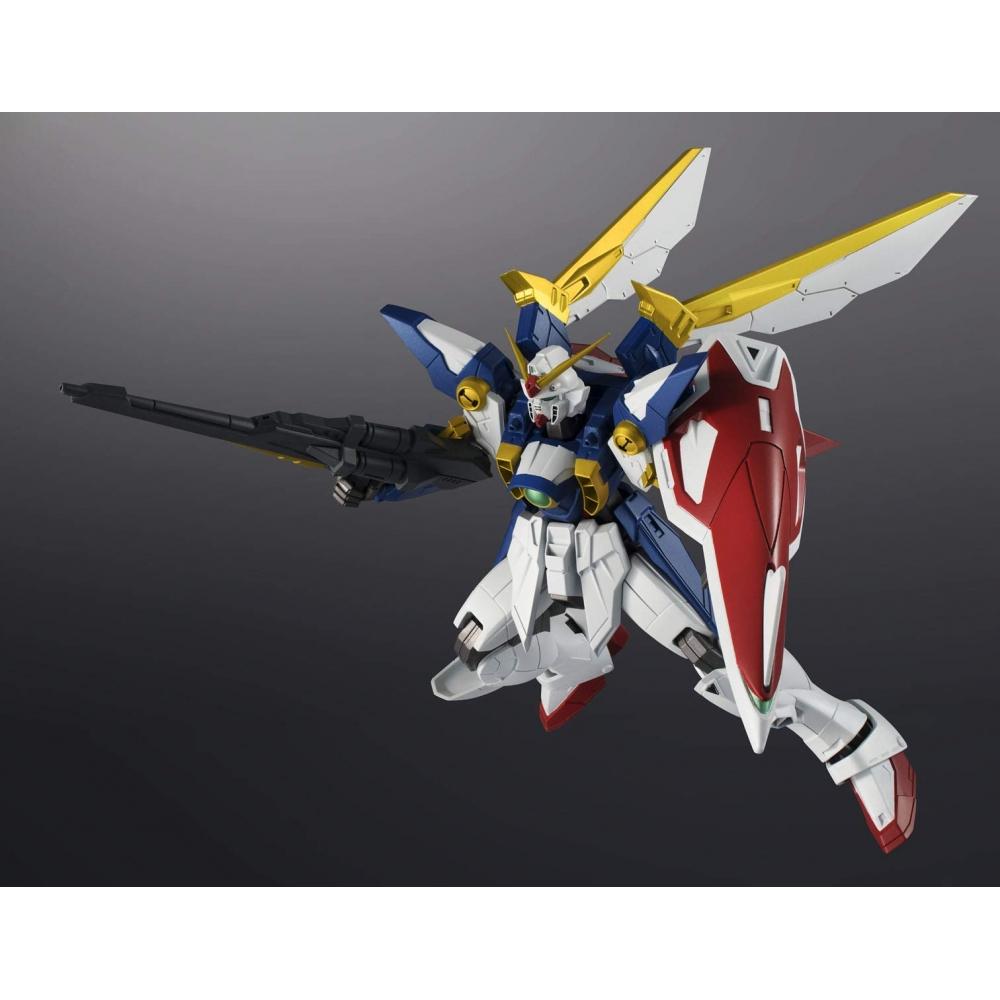 Bandai Geister GUNDAM UNIVERSE Mobile Report Gundam W XXXG-01W WING GUNDAM ca.. 155 mm große, bewegliche Figur aus ABS und PVC, bemalt