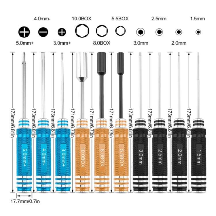 Heavy Duty 14 Tool Multipurpose Kit With 3Nm Torques Capacity For Model Building And Household Repairs