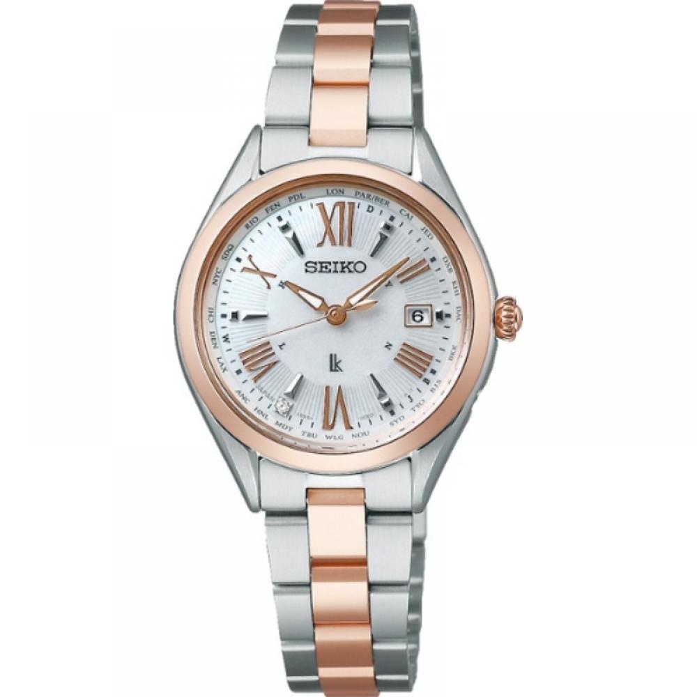 

SEIKO SSQV104 [Коррекция солнечного радио] LUKIA LUKIA Lady Collection Розовое золото Серебро [подлинный]