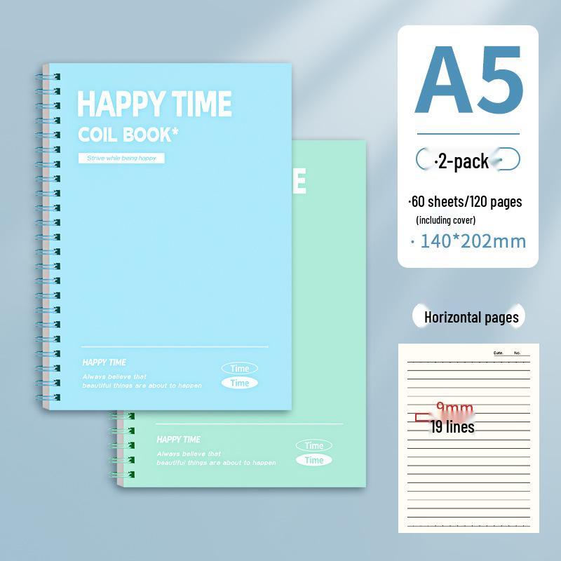 Coil-Bound B5 Notebook: Simple, High-Value for College & Junior High Students