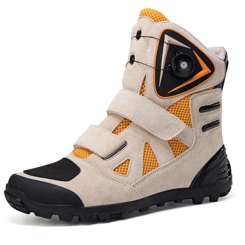 Мотоциклетная обувь Мотоциклетная обувь для езды Мужская Четыре сезона Внедорожные Мотоботы Гоночные Ботинки Четыре сезона 46