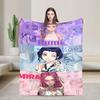 Demon KPop Blanket  Soft Funny Plush Throw Blanket For Kids Bedroom Flannel Bedspread Bed Cover