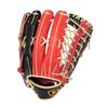 ZETT Pro Status Soft Baseball Glove for Red x Black Size 9 Outfielders, Right-Handed Throwers, (6419), (BRGB32247)