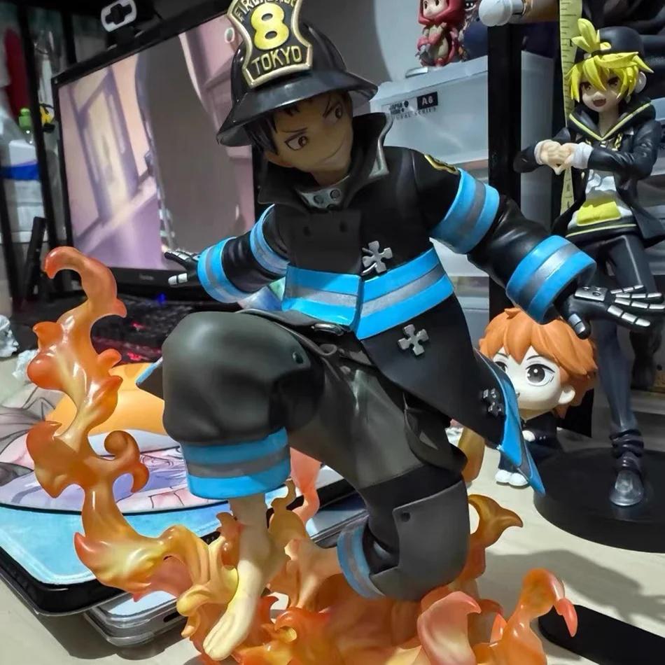 Fire Force Enen No Shouboutai Shinra Anime Charakter Sammlerstück Modell Statue Figur Spielzeug Dekoration Kleines Gi Merchandise