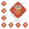 Blessing New Year Lucky Wall Sticker Chinese Style 3D Couplet Ornament  Spring Festival Supplies