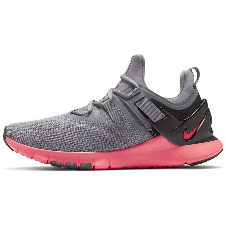 Nike Flex Method TR Trendy Sports Shock Absorption Non-Slip Low-Top Training Shoes Men Sneakers Gray Pink BQ3063-003