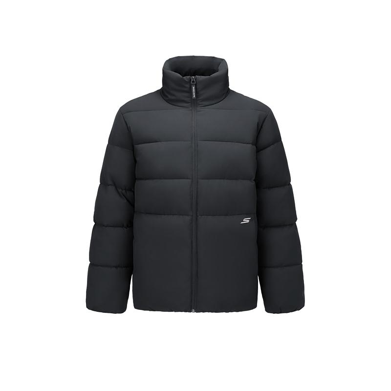 Skechers Water-Resistant Windproof Durable Comfortable Stand Collar Sports Casual Woven Quilted Long Sleeve Cotton Jacket Men jackets P425M180-06Q2 S