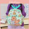 Backpack Children Capybara Zipper Design Adjustable Shoulder Schoolbag Straps