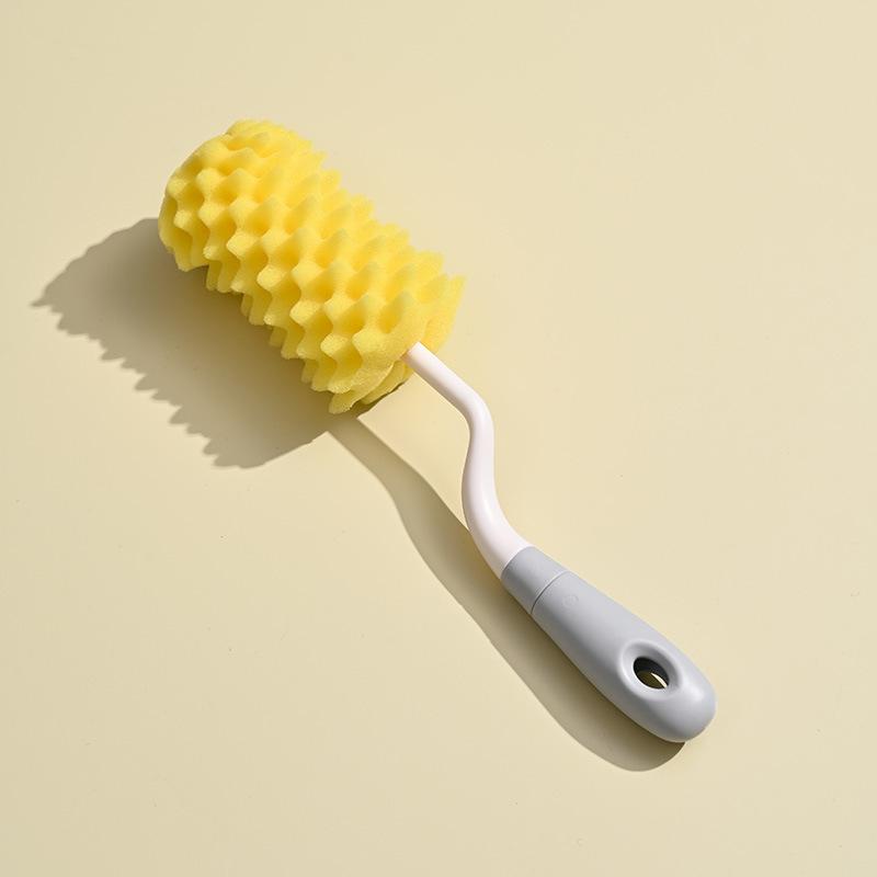 

1pc Multi Purpose Kitchen Cleaning Brush , Wide Diameter Sponge , Plastic Bottle Brush, Ideal for Cups, Straws, Pacifiers, Easy to Clean, 1pc серый