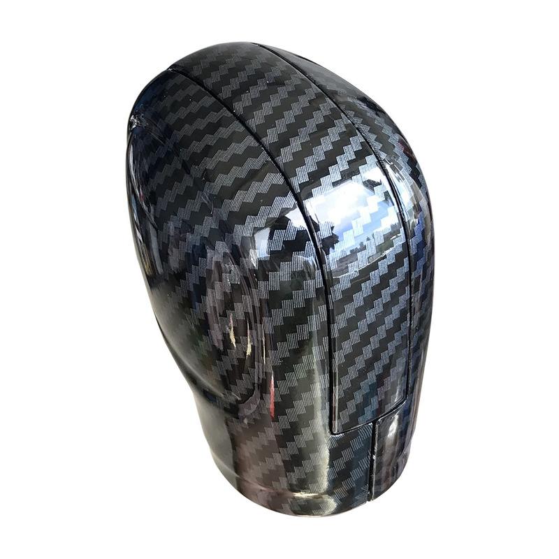 Carbon Fiber Color Auto Car Gear Shift Knob Cover for VW Golf Jetta Passat Tiguan Atlas Beetle GLI Eos CC E-Golf Golf Sportwagen
