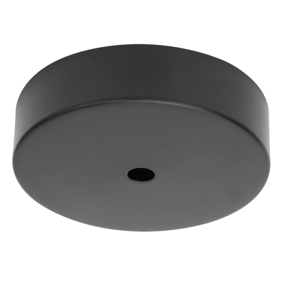 Aluminum Round Shape Ceiling Light Lamp Base Bulb Holder DIY Light AccessoriesBlack