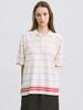 Le Striped Over-Fit Collared Knit (Ivory)