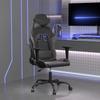 Vidaxl Fotel Gamingowy, Czarno-Szary, Sztuczna Skóra