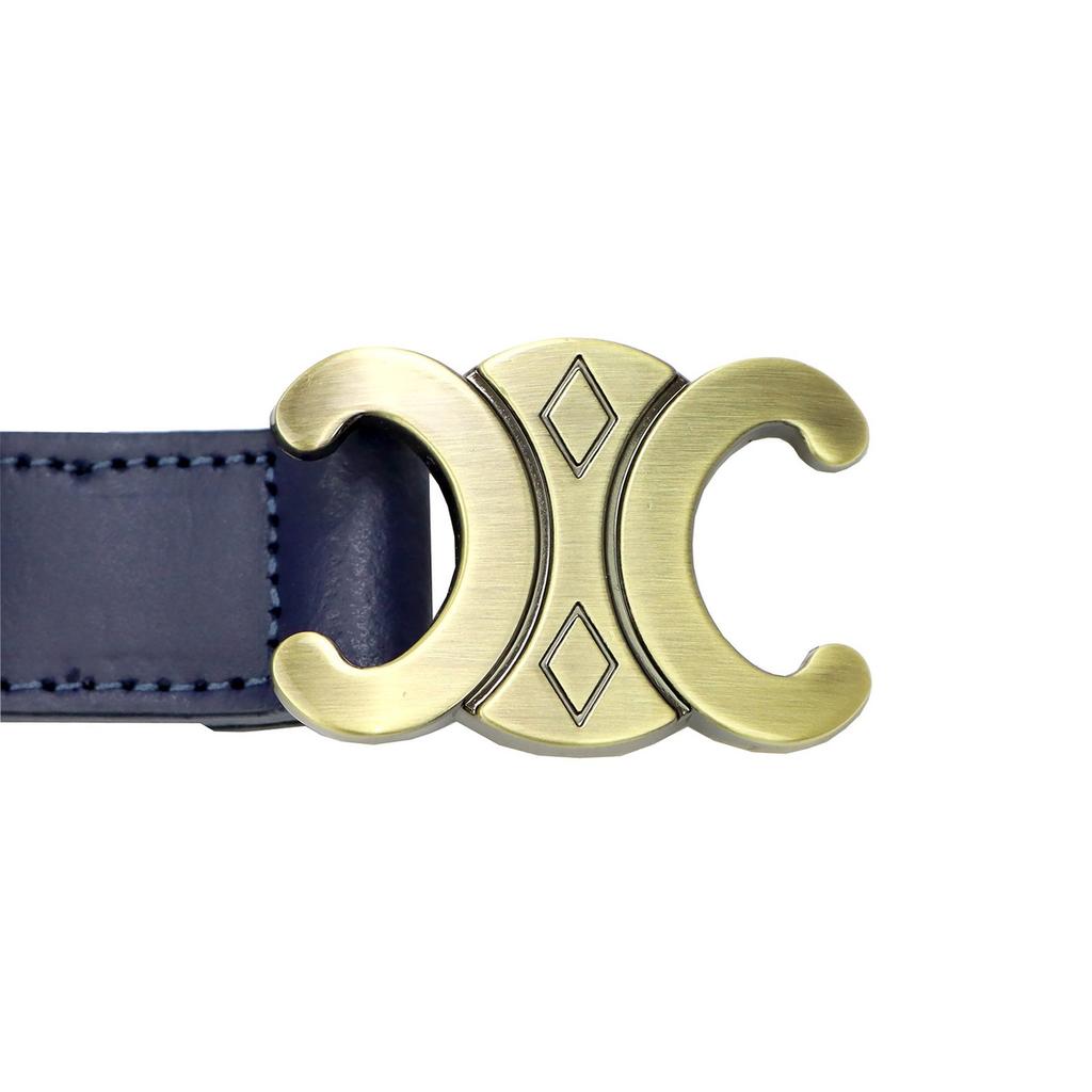 Cinto de couro feminino com fivela elegante Gregorio