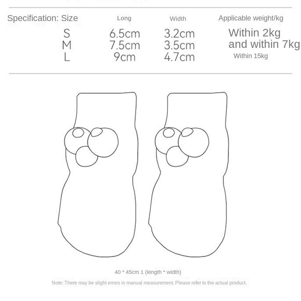 4pcs Puppy Shoes Dog Socks Pet Socks Knitted Pet Socks for Small Breeds Spitz York Dogs Chihuahua