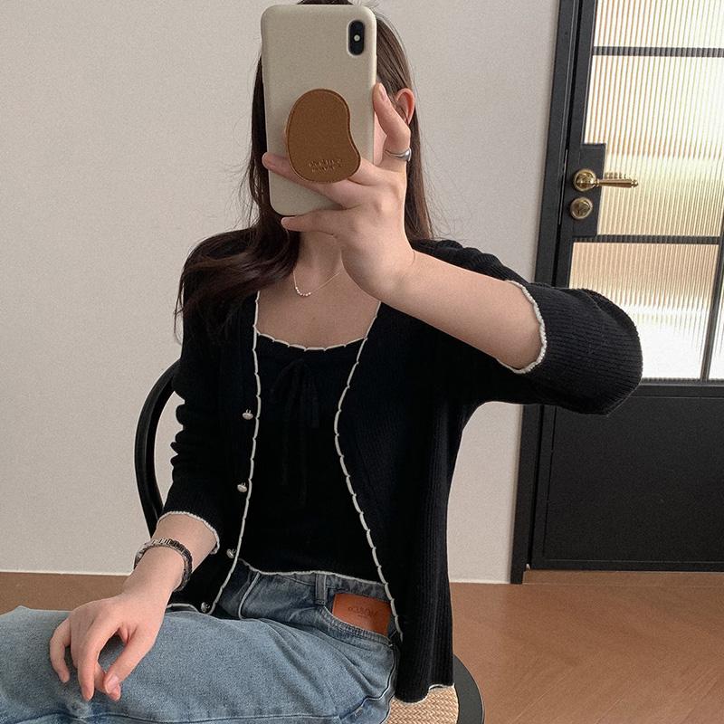 Women's Lightweight 50% Wool 50% Mulberry Silk Cardigan - 4-Season Versatile Knitwear for All-Year Comfort & Style