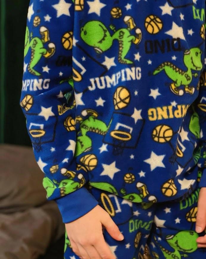 Kids’ Winter Pajamas (Boys) – Colorful Print & Cozy Fleece Fabric, Winter, 6076-028-4 HC
