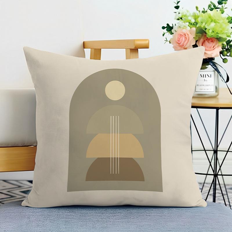 Simple Cute Printed Decorative Pillowcase Bedroom Living Room Square Cushion Pillowcase