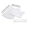 100 Pieces Clear Poultry Heat Shrink Bag Lightweight Accessory with Zip Ties