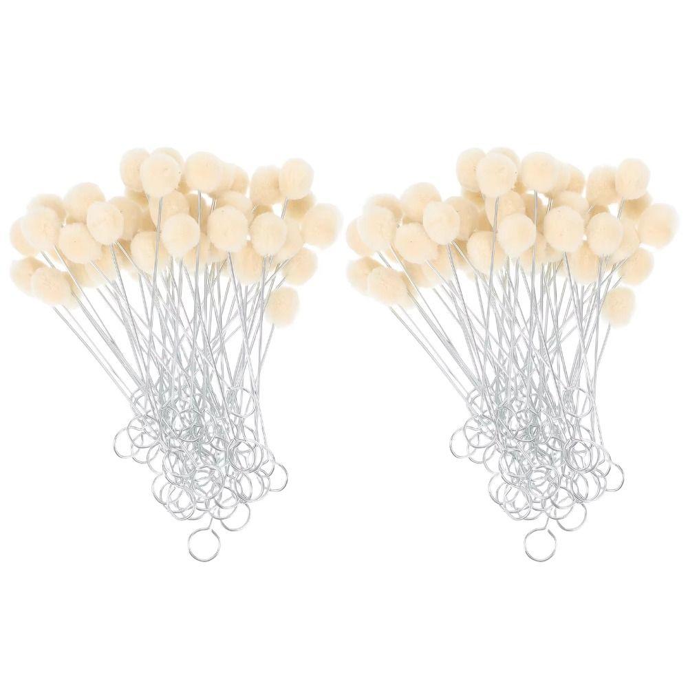 100Pcs 12.5/15cm Leather Wool Balls Painting Brush Leather Dyeing Applicator Clothes Painting