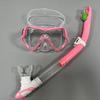 Underwater Snorkeling Half Face Face Children Swimming Mask Set Scuba Diving Respirator Masks Anti Fog Safe Breathing for Adult QY306+288