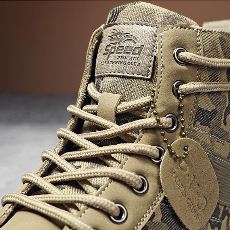 Men Outdoor Hiking Camouflage Boot Desert Special New Fashion Vintage Shoes Men 'S Tactical Boots Trendy Casual Martin Shoe