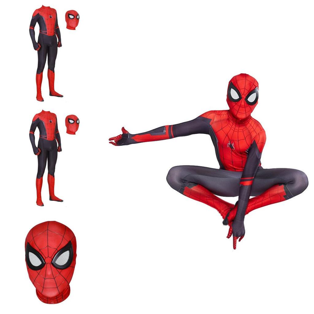Quality Peter Parker Spider Man Far From Home Cos Costume For Adults And Kids**