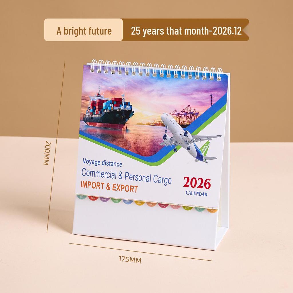 2026 Year of the Horse Enterprise Desk Calendar with Custom Logo - Special Edition for Creative Logistics