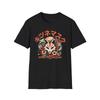 Kitsune Fox Mask T-Shirt | Spirit of the Fox, Japanese Floral Art, Unisex Tee