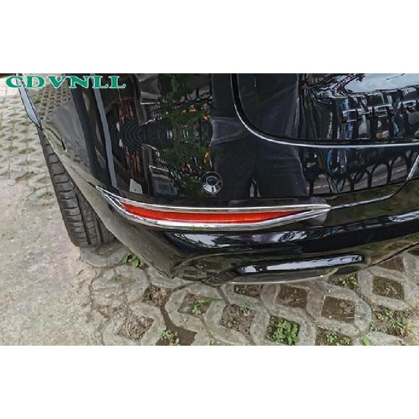 For Chevy Blazer -24-2025 Chrome Silver Rear Fog light Decor Frame Trim 2PCS